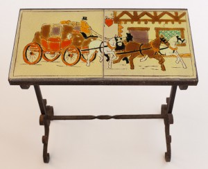 Horse Carriage Wrought Iron Table by D. & M.