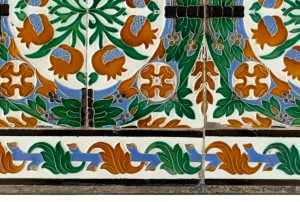 Spanish Wrought Iron Table with Decorative Corners