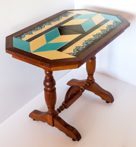 Art Deco Trestle Table by Hermosa