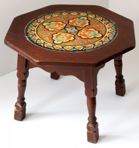 Octagon Table with a Roundel Tile Set by Taylor